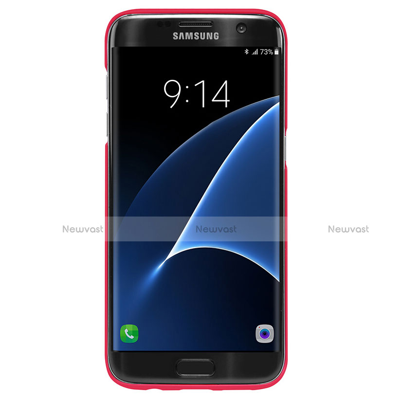 Hard Rigid Plastic Matte Finish Snap On Cover M10 for Samsung Galaxy S7 Edge G935F Red