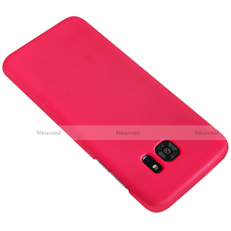 Hard Rigid Plastic Matte Finish Snap On Cover M10 for Samsung Galaxy S7 Edge G935F Red