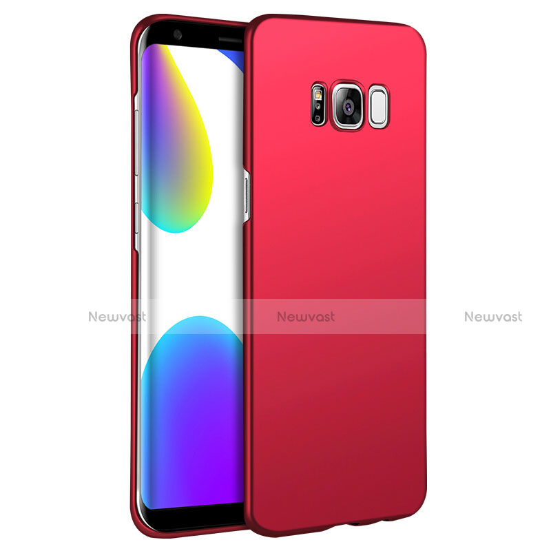 Hard Rigid Plastic Matte Finish Snap On Cover M12 for Samsung Galaxy S8 Plus Red