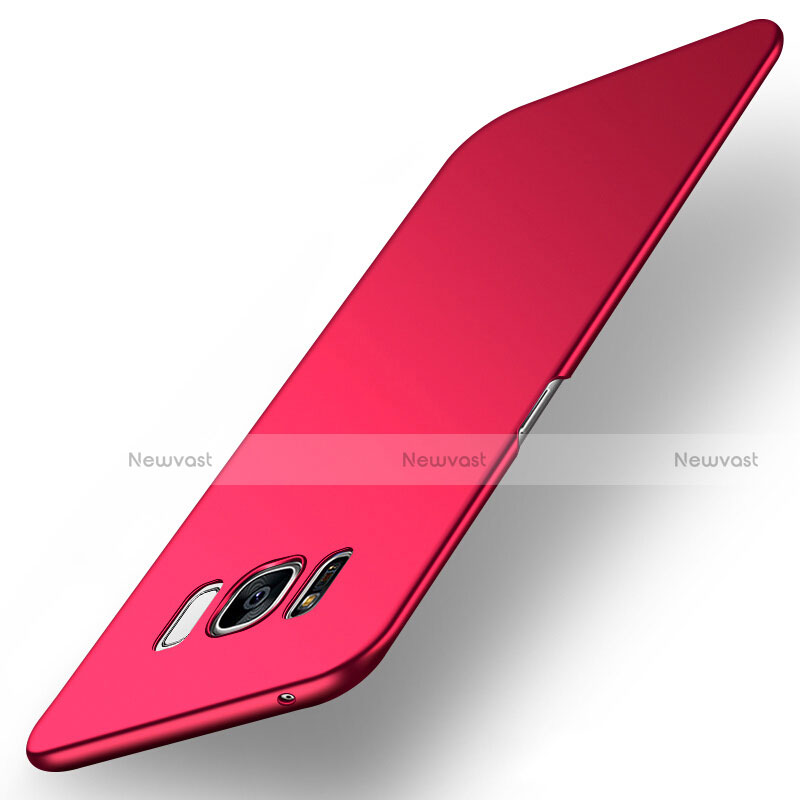 Hard Rigid Plastic Matte Finish Snap On Cover M12 for Samsung Galaxy S8 Plus Red