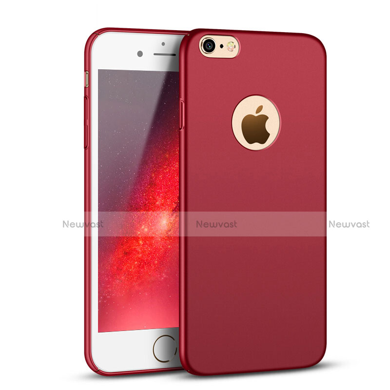 Hard Rigid Plastic Matte Finish Snap On Cover P01 for Apple iPhone 6 Red