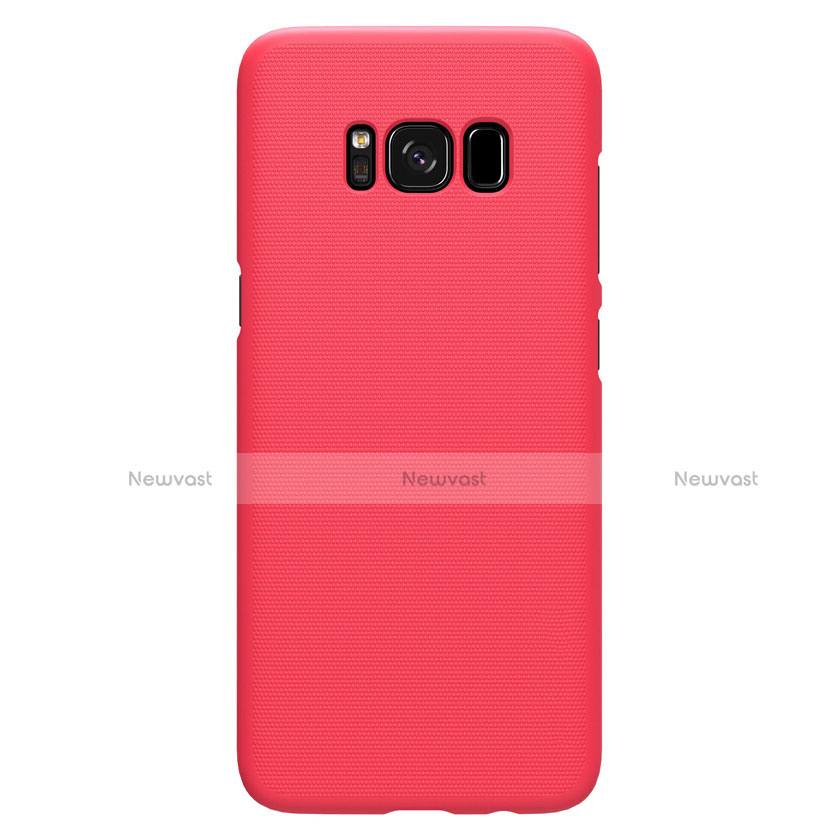 Hard Rigid Plastic Matte Finish Snap On Cover P01 for Samsung Galaxy S8 Plus Red