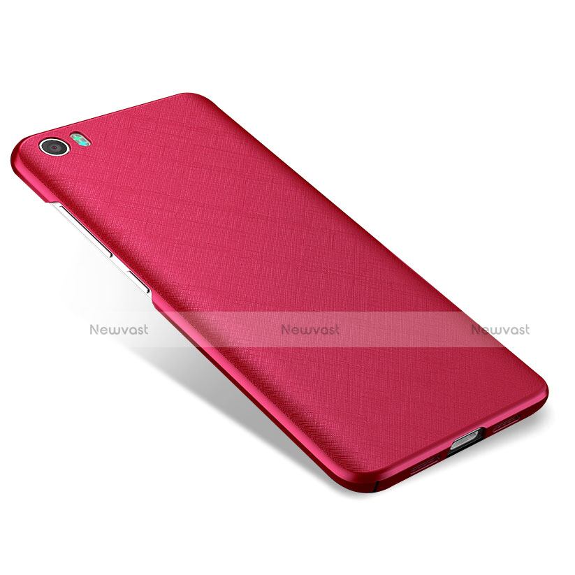 Hard Rigid Plastic Matte Finish Twill Case for Xiaomi Mi 5 Red