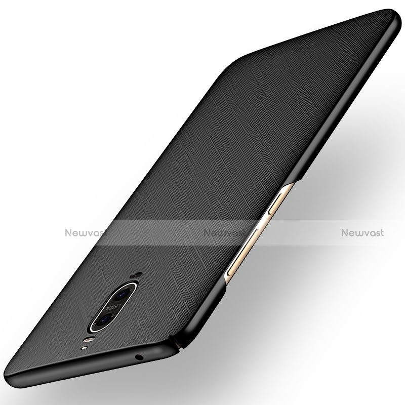 Hard Rigid Plastic Matte Finish Twill Snap On Case Cover for Huawei Mate 9 Black