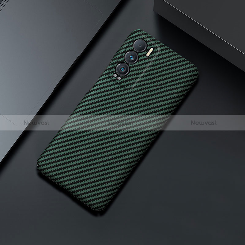 Hard Rigid Plastic Matte Finish Twill Snap On Case Cover for Realme GT Master Explorer 5G Green