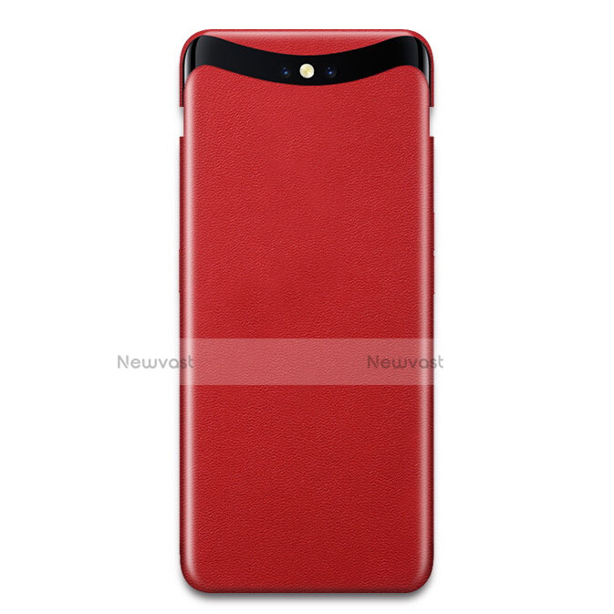 Hard Rigid Plastic Matte Finish Twill Snap On Case for Oppo Find X Red