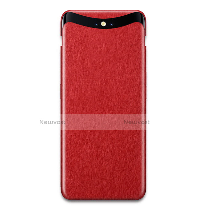 Hard Rigid Plastic Matte Finish Twill Snap On Case for Oppo Find X Super Flash Edition Red