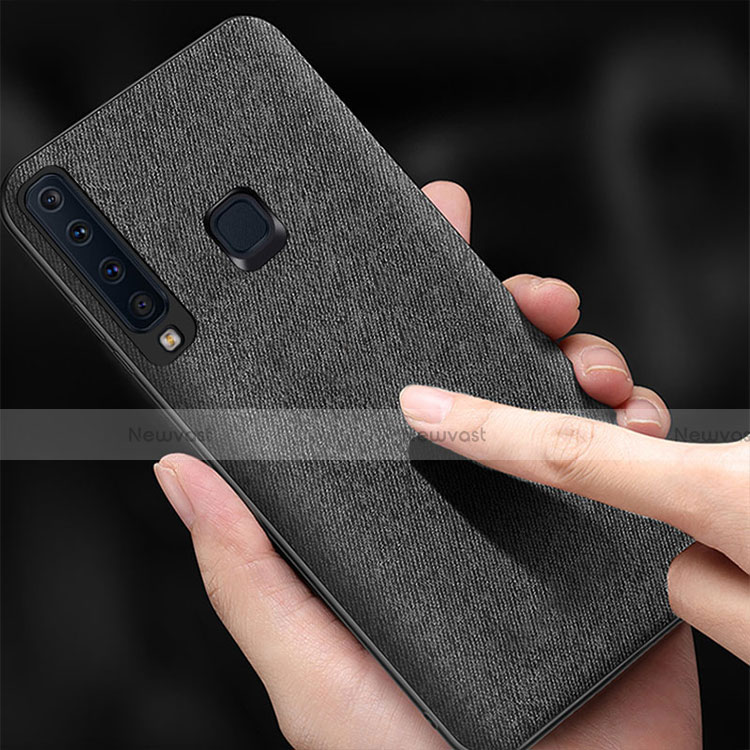 Hard Rigid Plastic Matte Finish Twill Snap On Case for Samsung Galaxy A9s Gray