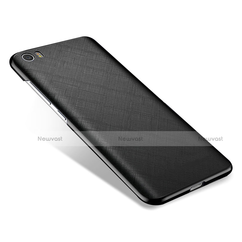 Hard Rigid Plastic Matte Finish Twill Snap On Case for Xiaomi Mi 5 Black