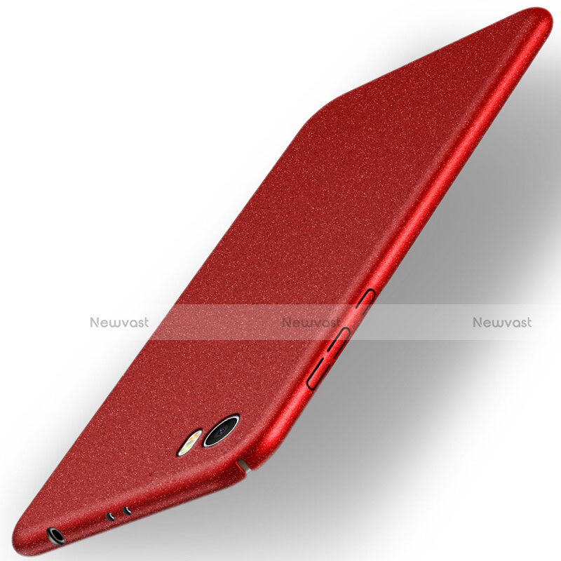 Hard Rigid Plastic Quicksand Case for Xiaomi Mi 5 Red