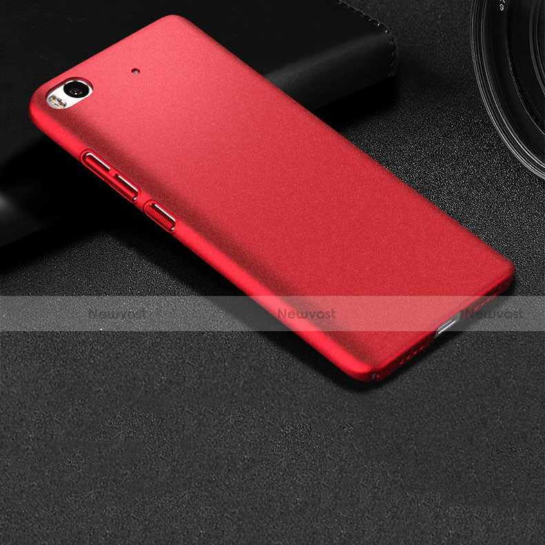 Hard Rigid Plastic Quicksand Case for Xiaomi Mi 5S 4G Red