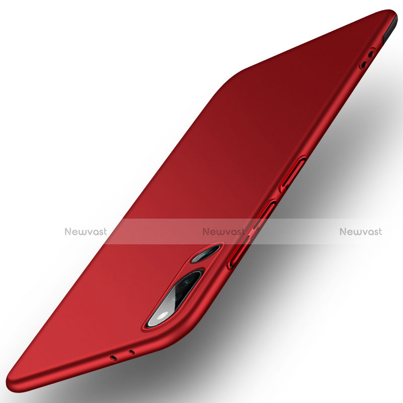 Hard Rigid Plastic Quicksand Cover Case for Huawei Honor Magic 2 Red