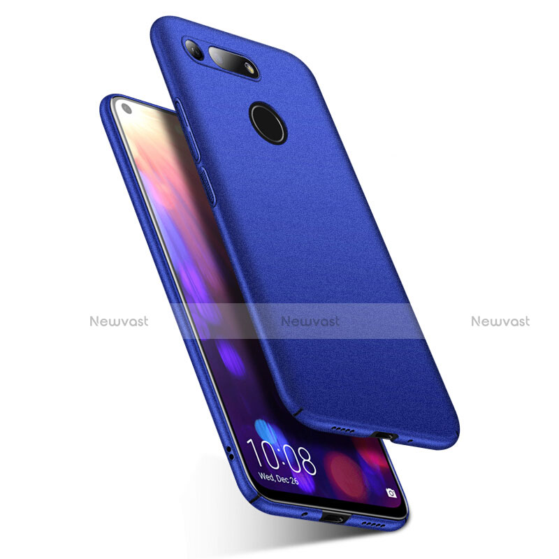 Hard Rigid Plastic Quicksand Cover Case for Huawei Honor V20 Blue