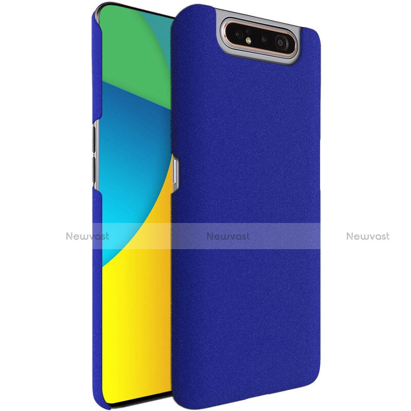 Hard Rigid Plastic Quicksand Cover Case for Samsung Galaxy A90 4G Blue