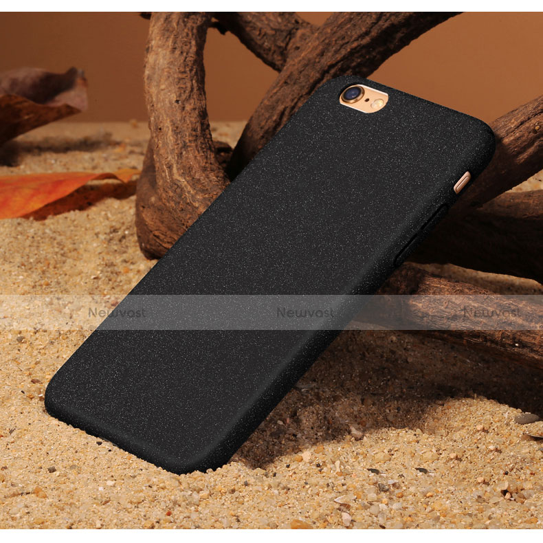 Hard Rigid Plastic Quicksand Cover for Apple iPhone 6 Black