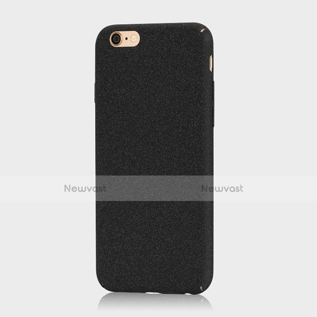 Hard Rigid Plastic Quicksand Cover for Apple iPhone 6 Plus Black