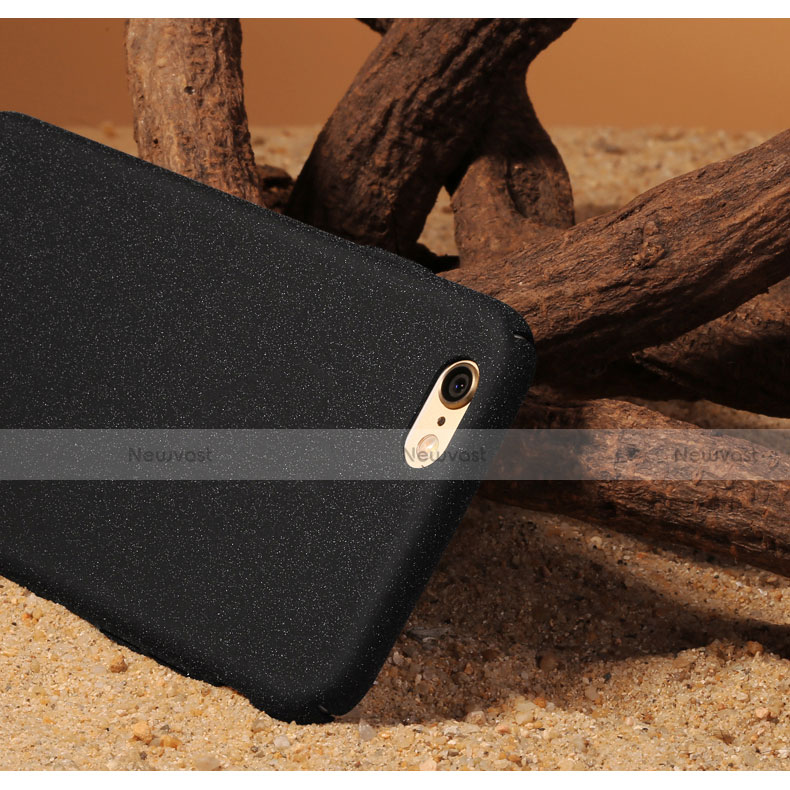 Hard Rigid Plastic Quicksand Cover for Apple iPhone 6 Plus Black