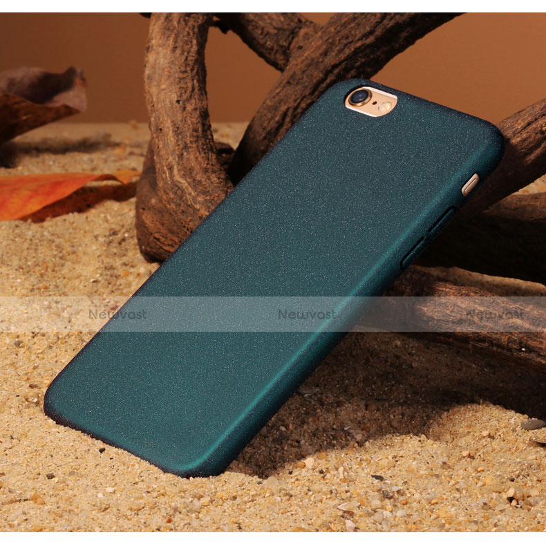 Hard Rigid Plastic Quicksand Cover for Apple iPhone 6S Blue