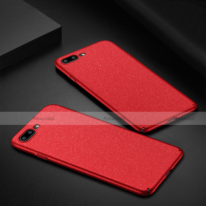 Hard Rigid Plastic Quicksand Cover for Apple iPhone 7 Plus Red