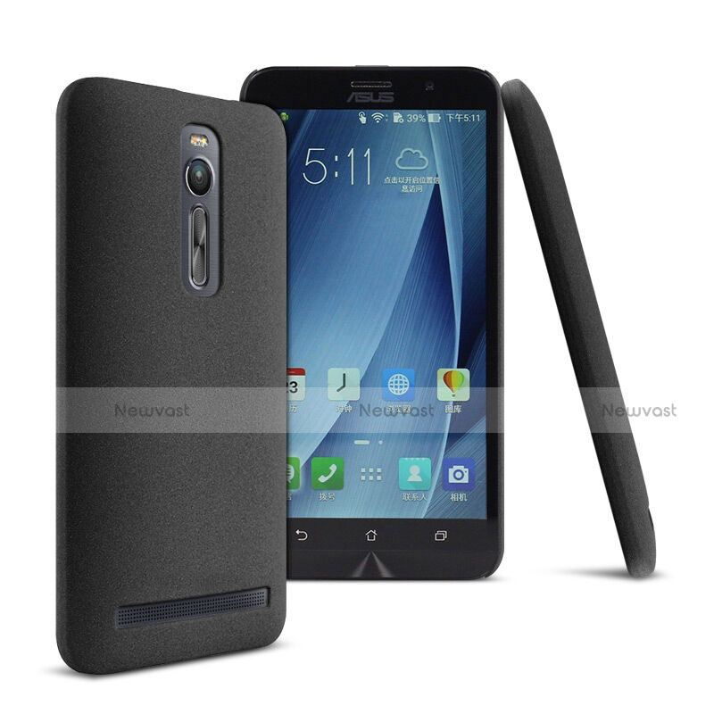 Hard Rigid Plastic Quicksand Cover for Asus Zenfone 2 ZE551ML ZE550ML Black