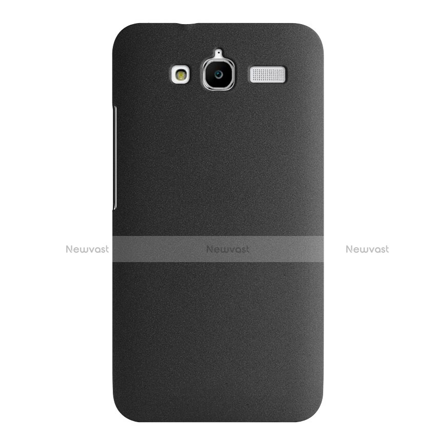 Hard Rigid Plastic Quicksand Cover for Huawei Ascend GX1 Black