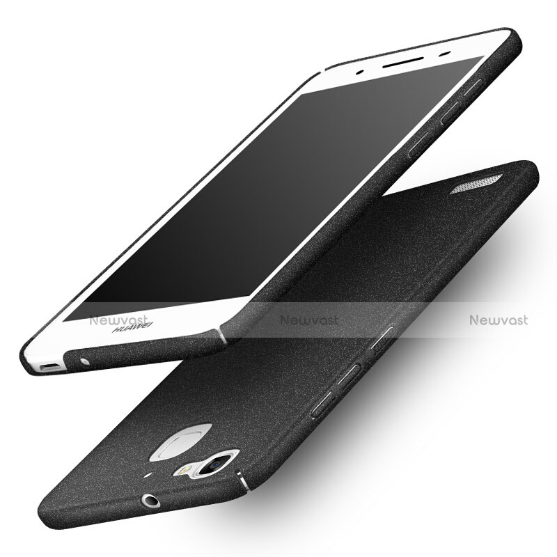 Hard Rigid Plastic Quicksand Cover for Huawei Enjoy 5S Black