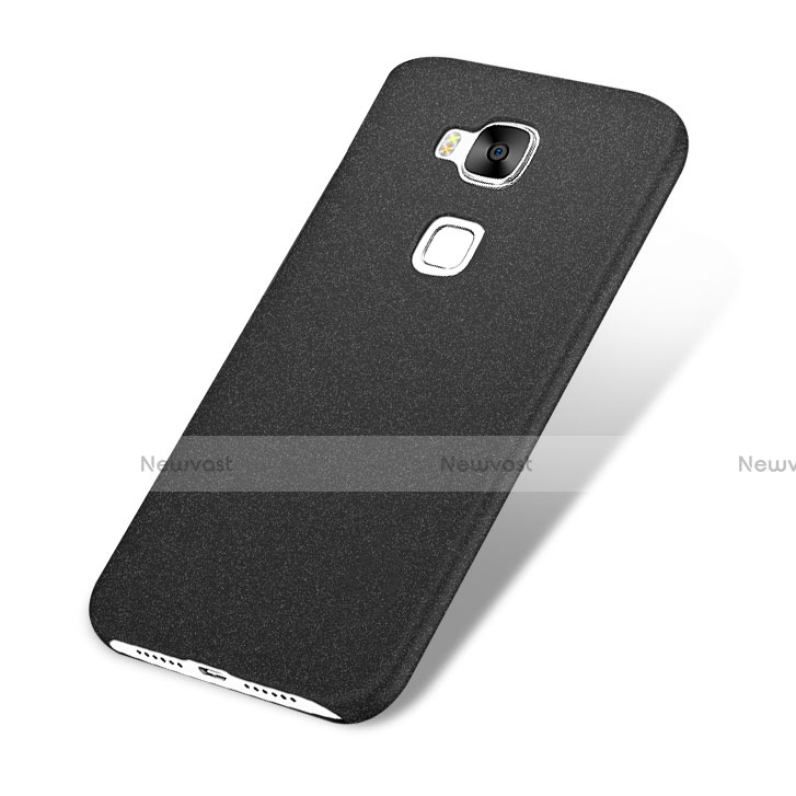 Hard Rigid Plastic Quicksand Cover for Huawei GX8 Black