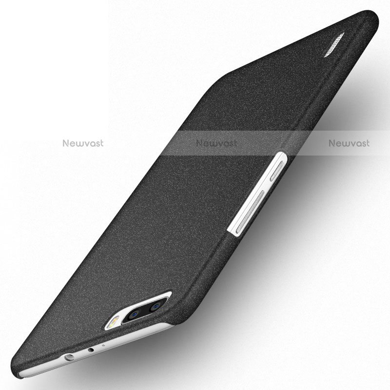 Hard Rigid Plastic Quicksand Cover for Huawei Honor 6 Plus Black