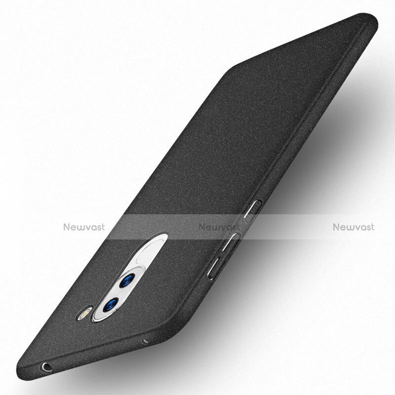 Hard Rigid Plastic Quicksand Cover for Huawei Honor 6X Pro Black