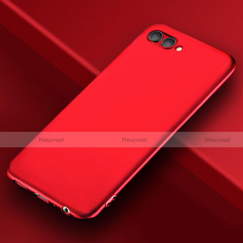 Hard Rigid Plastic Quicksand Cover for Huawei Honor V10 Red