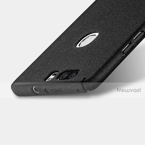 Hard Rigid Plastic Quicksand Cover for Huawei Honor V8 Black