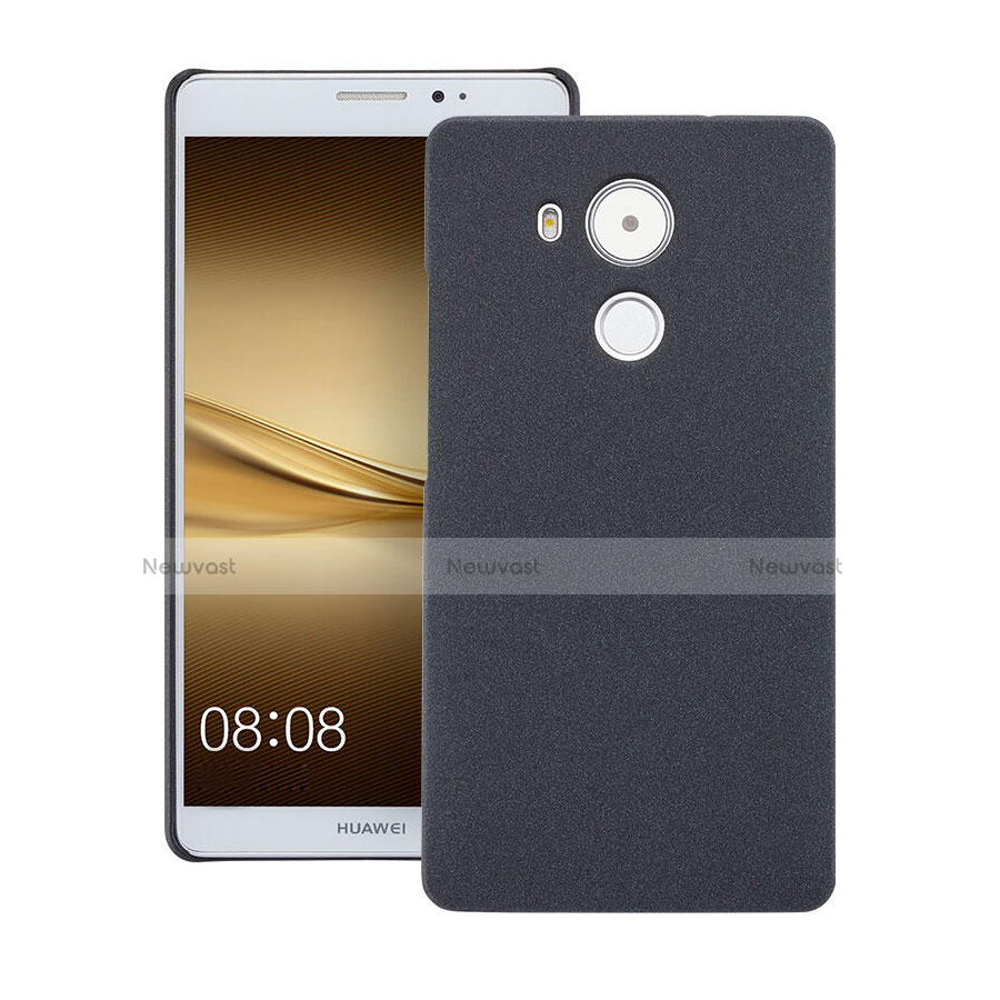 Hard Rigid Plastic Quicksand Cover for Huawei Mate 8 Black