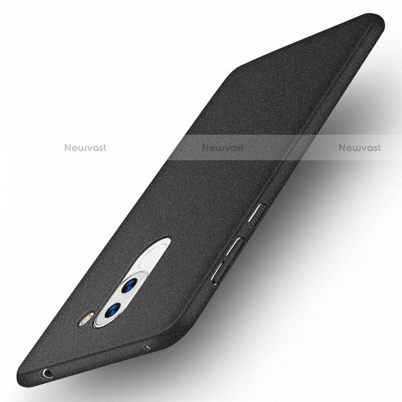 Hard Rigid Plastic Quicksand Cover for Huawei Mate 9 Lite Black