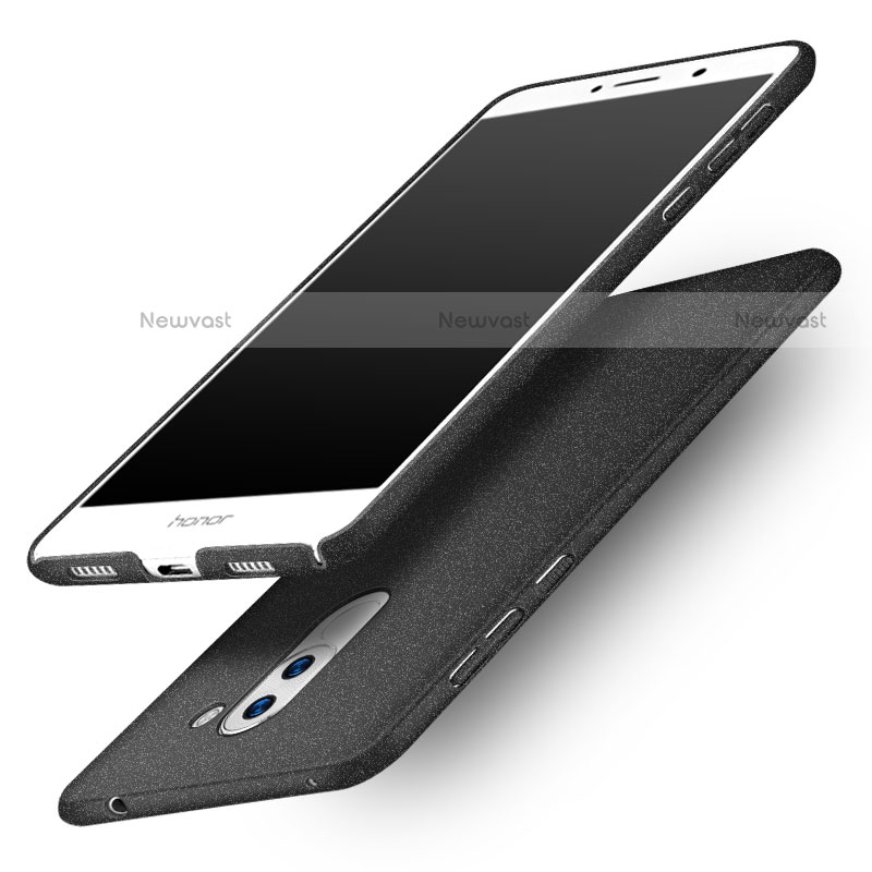 Hard Rigid Plastic Quicksand Cover for Huawei Mate 9 Lite Black