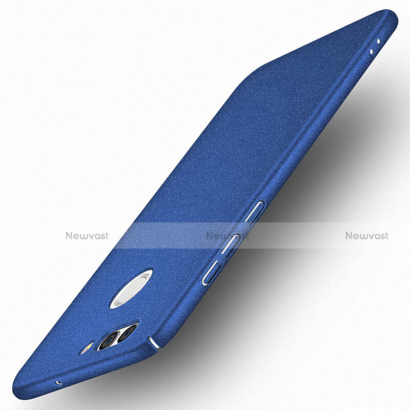 Hard Rigid Plastic Quicksand Cover for Huawei Nova 2 Plus Blue