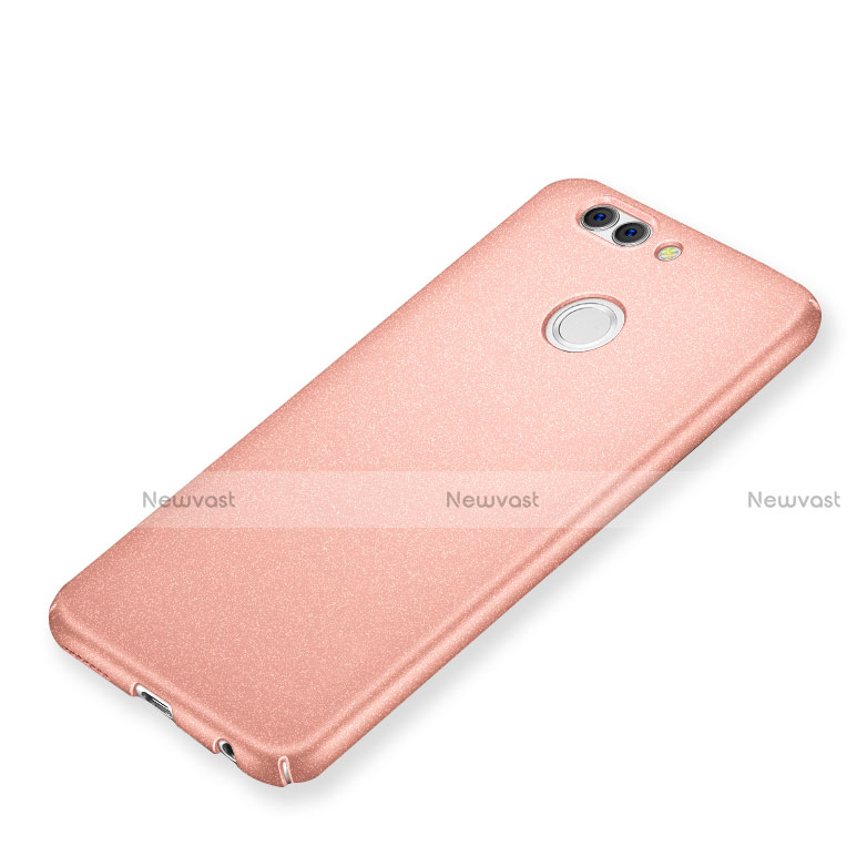 Hard Rigid Plastic Quicksand Cover for Huawei Nova 2 Plus Rose Gold