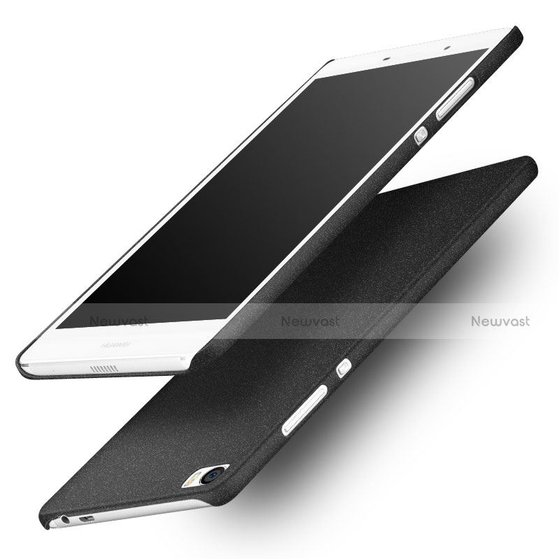 Hard Rigid Plastic Quicksand Cover for Huawei P8 Max Black