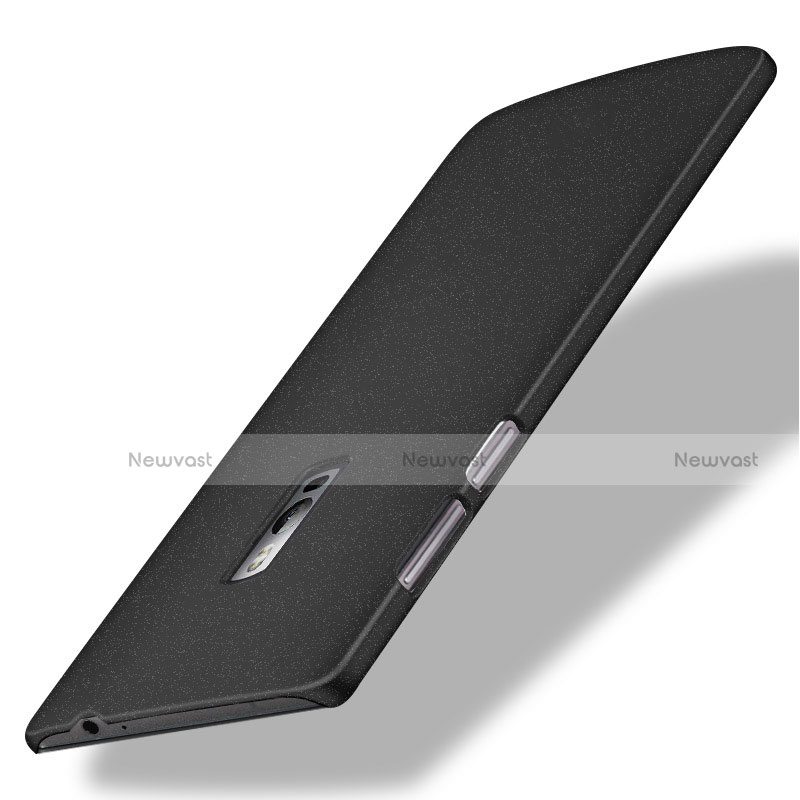 Hard Rigid Plastic Quicksand Cover for OnePlus 2 Black