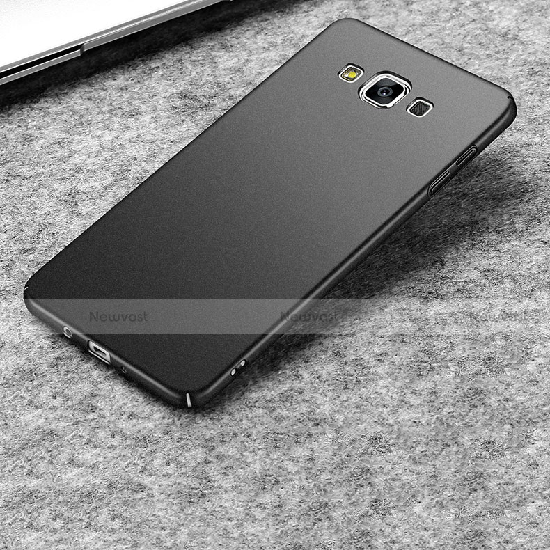 Hard Rigid Plastic Quicksand Cover for Samsung Galaxy A5 Duos SM-500F Black