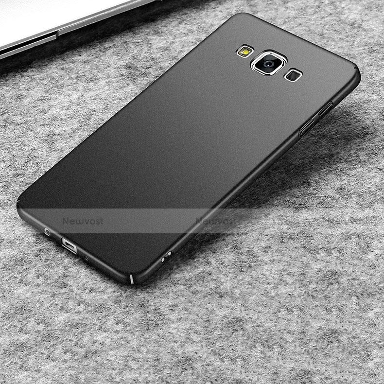 Hard Rigid Plastic Quicksand Cover for Samsung Galaxy A7 SM-A700 Black