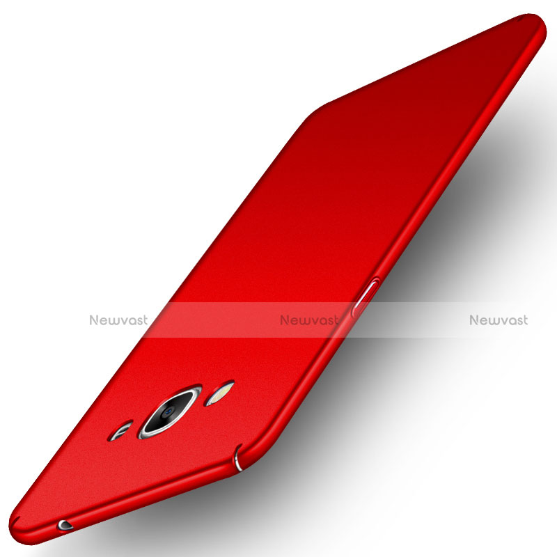 Hard Rigid Plastic Quicksand Cover for Samsung Galaxy J3 Pro (2016) J3110 Red