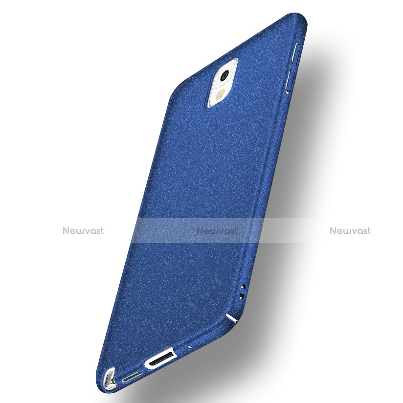 Hard Rigid Plastic Quicksand Cover for Samsung Galaxy Note 3 N9000 Blue