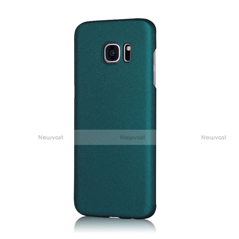 Hard Rigid Plastic Quicksand Cover for Samsung Galaxy S7 Edge G935F Green