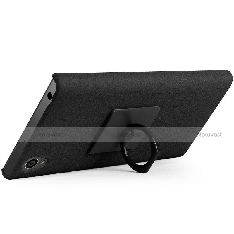 Hard Rigid Plastic Quicksand Cover for Sony Xperia L1 Black