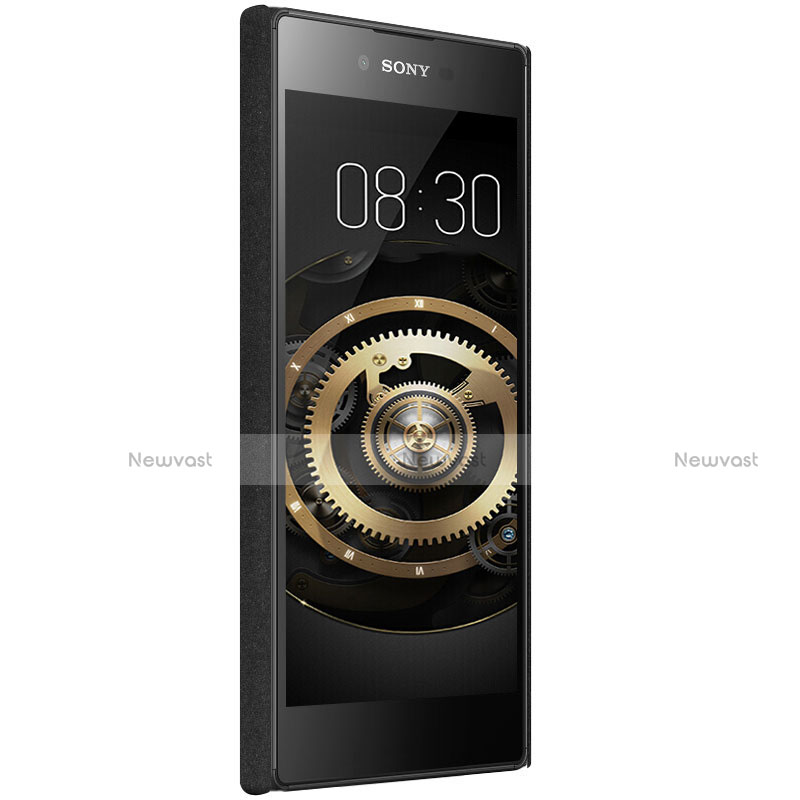 Hard Rigid Plastic Quicksand Cover for Sony Xperia L1 Black