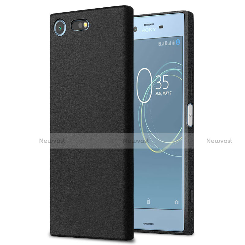 Hard Rigid Plastic Quicksand Cover for Sony Xperia XZ Premium Black