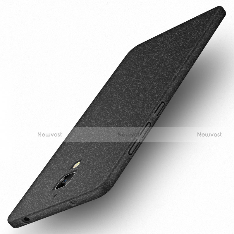 Hard Rigid Plastic Quicksand Cover for Xiaomi Mi 4 LTE Black