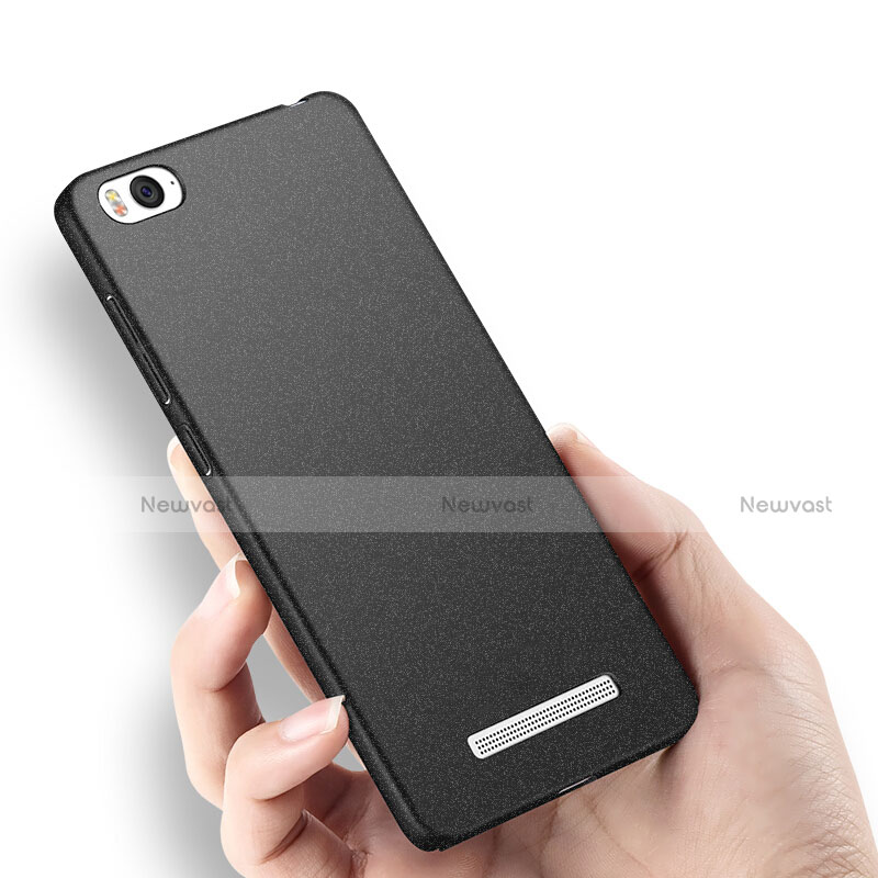 Hard Rigid Plastic Quicksand Cover for Xiaomi Mi 4C Black