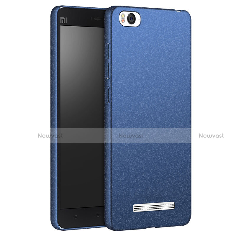 Hard Rigid Plastic Quicksand Cover for Xiaomi Mi 4C Blue