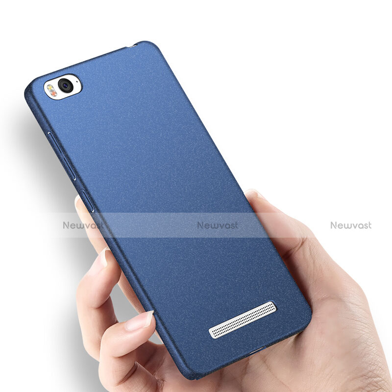 Hard Rigid Plastic Quicksand Cover for Xiaomi Mi 4C Blue